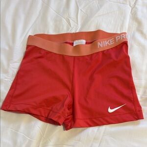 Nike Pro Women's Red Shorts